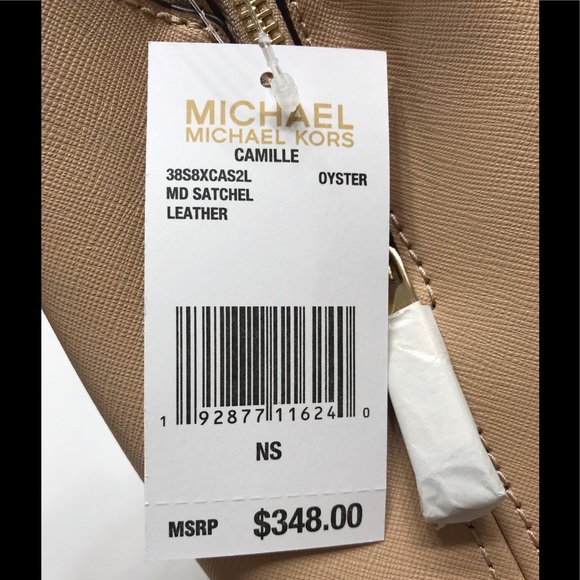 NEW Michael Kors Camille MD Leather Satchel Bag - Picture 7 of 8